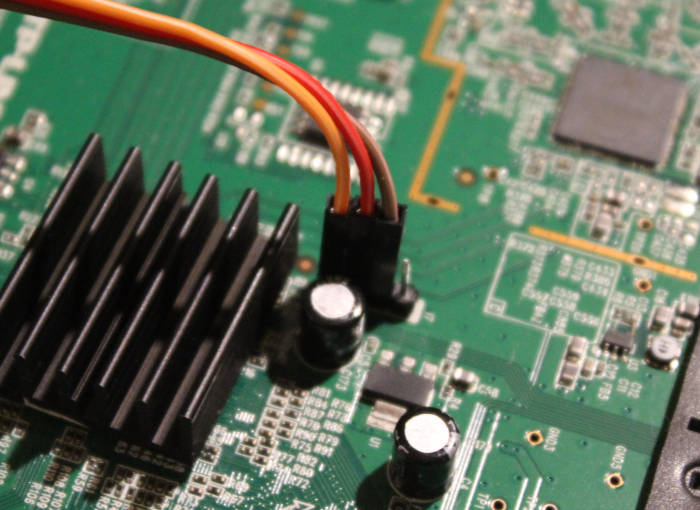 Conexión de los cables Dupont a la cabecera de pines